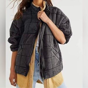 Free People Dolman Quilted Knit Jacket XS